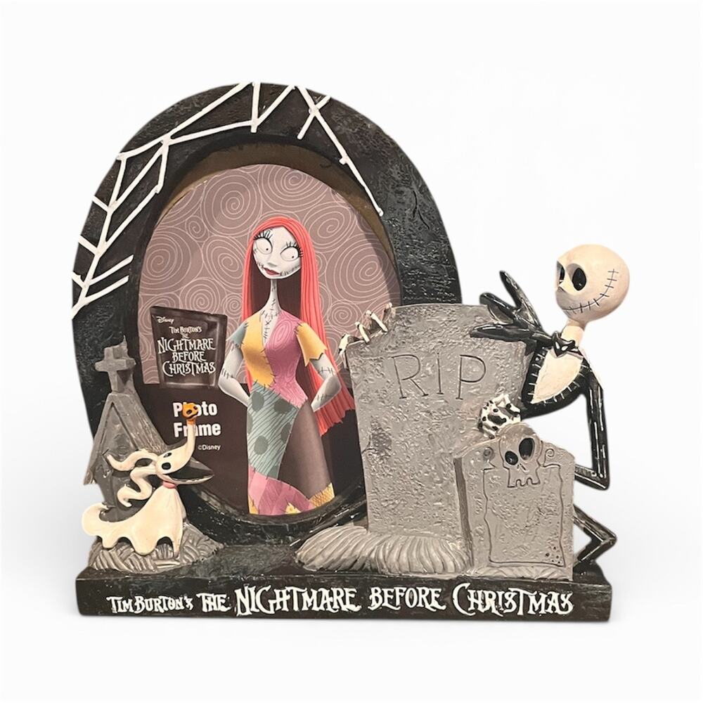 Tim Burton's Jack Skellington & Dog Zero Nightmare Before Christmas Photo Frame